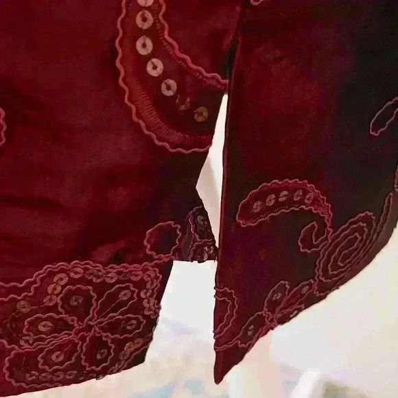 SUSAN GRAVER PLUS 1X EMBROIDERY ARTISTIC WHIMISICAL LINED LIGHTWEIGHT JACKET - Picture 11 of 12